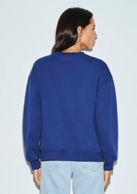 Mavi BİSİKLET YAKA LOGO SWEATSHIRT Koyu Saks Saks Kadın Sweatshirt M1S20131-70722