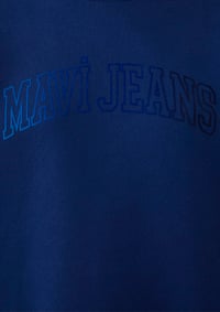 Mavi BİSİKLET YAKA LOGO SWEATSHIRT Koyu Saks Saks Kadın Sweatshirt M1S20131-70722