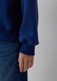 Mavi BİSİKLET YAKA LOGO SWEATSHIRT Koyu Saks Saks Kadın Sweatshirt M1S20131-70722