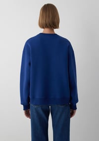 Mavi BİSİKLET YAKA LOGO SWEATSHIRT Koyu Saks Saks Kadın Sweatshirt M1S20131-70722