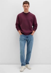 Mavi BİSİKLET YAKA SWEATSHIRT  Şarap Bordo Bordo Erkek Sweatshirt M0S10276-70434