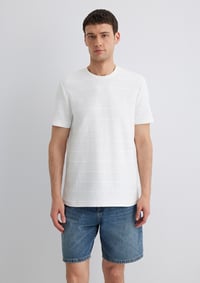 Mavi BİSİKLET YAKA TİŞÖRT Kırık Beyaz Kırık Beyaz Erkek T-Shirt M0611409-70057