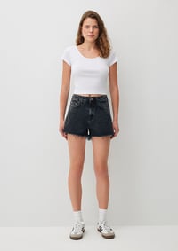 Mavi CHERRY Smoke Denim Antrasit Kadın Şort M1410022-87071