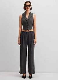Mavi DOKUMA PANTOLON Antrasit Pin Stripe Antrasit Kadın Pantolon M1011129-89329
