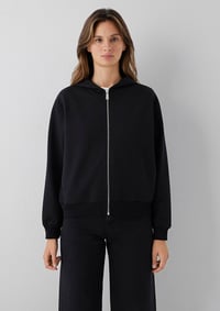 Mavi FERMUARLI BASIC SWEATSHIRT Siyah Siyah Kadın Sweatshirt M1S10569-900
