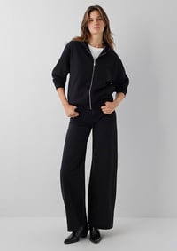 Mavi FERMUARLI BASIC SWEATSHIRT Siyah Siyah Kadın Sweatshirt M1S10569-900