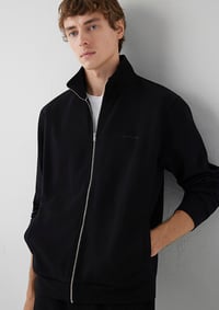 Mavi FULL ZIP SWEATSHIRT Siyah Siyah Erkek Sweatshirt M0S10628-900