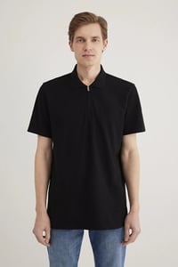 Mavi HALF ZIP POLO Siyah Siyah Erkek T-Shirt M0612525-900