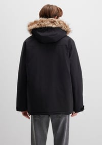 Mavi KAPÜŞONLU PARKA Siyah Siyah Erkek Parka M0110472-900
