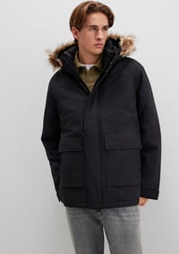 Mavi KAPÜŞONLU PARKA Siyah Siyah Erkek Parka M0110472-900