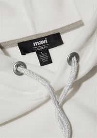 Mavi KAPÜŞONLU SWEATSHIRT Antique white Beyaz Erkek Sweatshirt M065809-34519