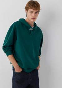 Mavi KAPÜŞONLU SWEATSHIRT Orman Yeşili Yeşil Erkek Sweatshirt M0S20144-71932