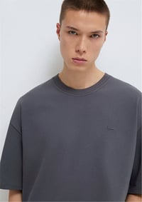 Mavi KiSA KOL LOGO TİŞÖRT Demir Gri Antrasit Erkek T-Shirt M0613188-80955