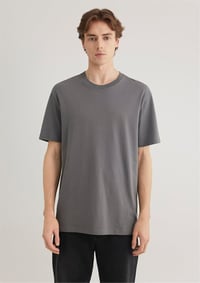 Mavi KiSA KOL TİŞÖRT Lava Smoke Comfort Gri Erkek T-Shirt M066249-86569