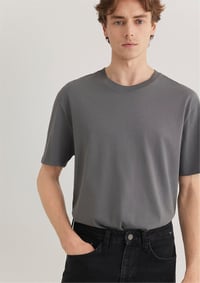 Mavi KiSA KOL TİŞÖRT Lava Smoke Comfort Gri Erkek T-Shirt M066249-86569