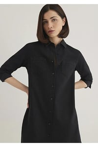 Mavi LIZ Smoke Denim Siyah Kadın Elbise M130656-34926