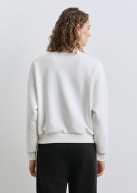 Mavi LOGO BASKILI SWEATSHIRT Kırık Beyaz Kırık Beyaz Kadın Sweatshirt M1S10373-70057
