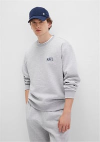 Mavi MAVİ BASKILI SWEATSHIRT Gri Melanj Gri Erkek Sweatshirt M0611716-80018