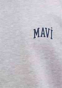 Mavi MAVİ BASKILI SWEATSHIRT Gri Melanj Gri Erkek Sweatshirt M0611716-80018
