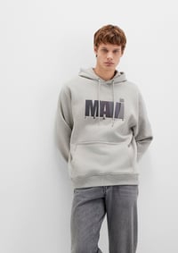 Mavi MAVİ BASKILI SWEATSHIRT Mineral Gri Gri Erkek Sweatshirt M0S10199-70093