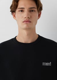 Mavi MAVİ BASKILI SWEATSHIRT Siyah Siyah Erkek Sweatshirt M0S10379-900