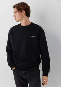Mavi MAVİ BASKILI SWEATSHIRT Siyah Siyah Erkek Sweatshirt M0S10379-900