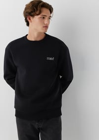 Mavi MAVİ BASKILI SWEATSHIRT Siyah Siyah Erkek Sweatshirt M0S10379-900