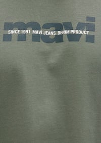 Mavi MAVİ BASKILI TİŞÖRT Açık Haki Haki Erkek T-Shirt M0610943-80692