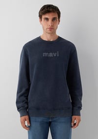 Mavi MAVİ BİSİKLET YAKA SWEATSHIRT Dark Navy Lacivert Erkek Sweatshirt M0S20102-70489