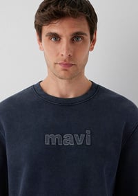 Mavi MAVİ BİSİKLET YAKA SWEATSHIRT Dark Navy Lacivert Erkek Sweatshirt M0S20102-70489