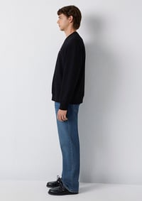 Mavi MAVİ BİSİKLET YAKA SWEATSHIRT Siyah Siyah Erkek Sweatshirt M0S10643-900