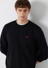 Mavi MAVİ BİSİKLET YAKA SWEATSHIRT Siyah Siyah Erkek Sweatshirt M0S10643-900