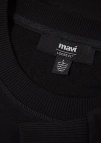 Mavi MAVİ BİSİKLET YAKA SWEATSHIRT  Siyah Siyah Erkek Sweatshirt M0S10551-900
