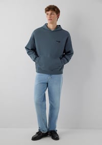 Mavi MAVİ JEANS KAPÜŞONLU SWEATSHIRT Koyu Deniz Gri Erkek Sweatshirt M0S10676-80776