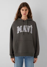 Mavi MAVİ LOGO KAPÜŞONLU SWEATSHIRT Yosun Yeşili Haki Kadın Sweatshirt M1600361-71598