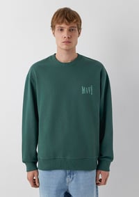 Mavi MAVİ LOGO SWEATSHİRT Derin Orman Yeşili Yeşil Erkek Sweatshirt M0S10659-71580