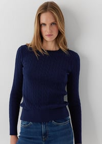 Mavi UZUN KOLLU TRİKO Koyu Lacivert Lacivert Kadın Kazak M1710910-84371