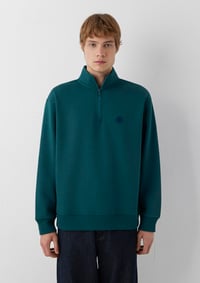 Mavi YARIM FERMUARLI SWEATSHIRT Dark Sea Yeşil Erkek Sweatshirt M0S20105-90366
