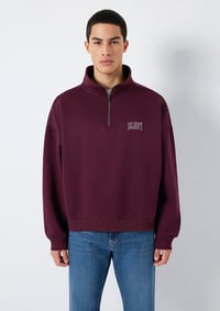 Mavi YARIM FERMUARLI SWEATSHIRT Şarap Bordo Bordo Erkek Sweatshirt M0S10208-70434