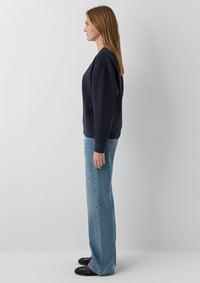 Mavi YUVARLAK YAKA BASIC SWEATSHIRT Kuzgun Lacivert Kadın Sweatshirt M1S10576-70499