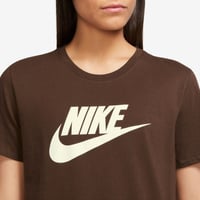 Nike Nike Sportswear Essentials Logo T-Shirt Kahverengi Kadın T-Shirt DX7906-260