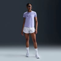 Nike W NK ONE SWSH HBR DF SS TOP Lila Kadın T-Shirt HJ2204-533