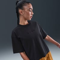 Nike W NSW LUXE SS TEE BOXY Siyah Kadın T-Shirt HV4955-010