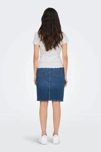 Only ONLCARLOTTA S/S TOP JRS NOOS Beyaz Kadın T-Shirt 15256154