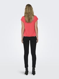 Only ONLFREE LIFE S/S MODAL STITCH TOP JRS Mercan Kadın T-Shirt 15285624