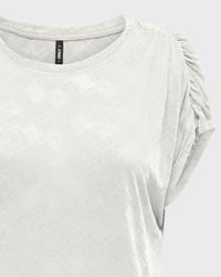 Only ONLFREE LIFE STRUCTURE S/S MODALTOP JRS Beyaz Kadın T-Shirt 15319444
