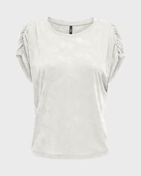 Only ONLFREE LIFE STRUCTURE S/S MODALTOP JRS Beyaz Kadın T-Shirt 15319444