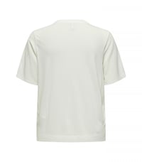 Only ONLNEWFLORA S/S ART O-NECK TOP BOX JRS Beyaz Kadın T-Shirt 15343900