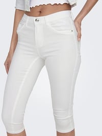 Only ONLRAIN LIFE REG SK KNICKERS DNM NOOS Beyaz Kadın Şort 15136463