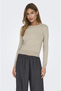 Only ONLVENICE LIFE LS ONECK PULLOVER KNT Bej Kadın Kazak 15333989